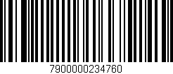 Código de barras (EAN, GTIN, SKU, ISBN): '7900000234760'