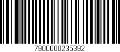 Código de barras (EAN, GTIN, SKU, ISBN): '7900000235392'