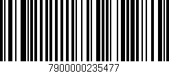 Código de barras (EAN, GTIN, SKU, ISBN): '7900000235477'