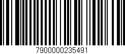 Código de barras (EAN, GTIN, SKU, ISBN): '7900000235491'