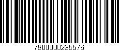 Código de barras (EAN, GTIN, SKU, ISBN): '7900000235576'