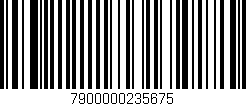 Código de barras (EAN, GTIN, SKU, ISBN): '7900000235675'