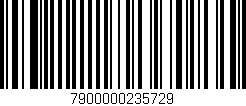 Código de barras (EAN, GTIN, SKU, ISBN): '7900000235729'