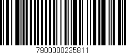 Código de barras (EAN, GTIN, SKU, ISBN): '7900000235811'