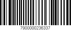 Código de barras (EAN, GTIN, SKU, ISBN): '7900000236337'