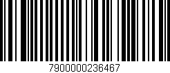 Código de barras (EAN, GTIN, SKU, ISBN): '7900000236467'
