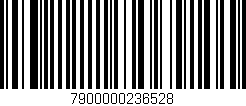 Código de barras (EAN, GTIN, SKU, ISBN): '7900000236528'