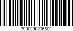 Código de barras (EAN, GTIN, SKU, ISBN): '7900000236689'