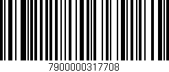 Código de barras (EAN, GTIN, SKU, ISBN): '7900000317708'