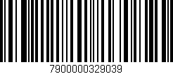 Código de barras (EAN, GTIN, SKU, ISBN): '7900000329039'