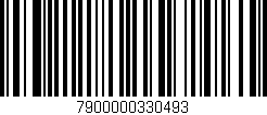 Código de barras (EAN, GTIN, SKU, ISBN): '7900000330493'