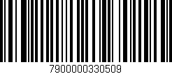 Código de barras (EAN, GTIN, SKU, ISBN): '7900000330509'