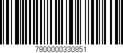 Código de barras (EAN, GTIN, SKU, ISBN): '7900000330851'