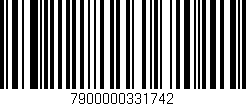 Código de barras (EAN, GTIN, SKU, ISBN): '7900000331742'