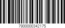 Código de barras (EAN, GTIN, SKU, ISBN): '7900000342175'