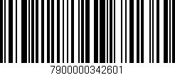 Código de barras (EAN, GTIN, SKU, ISBN): '7900000342601'