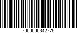 Código de barras (EAN, GTIN, SKU, ISBN): '7900000342779'