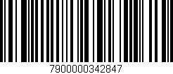 Código de barras (EAN, GTIN, SKU, ISBN): '7900000342847'
