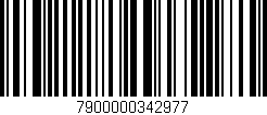 Código de barras (EAN, GTIN, SKU, ISBN): '7900000342977'