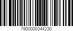 Código de barras (EAN, GTIN, SKU, ISBN): '7900000344230'