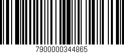 Código de barras (EAN, GTIN, SKU, ISBN): '7900000344865'
