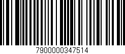 Código de barras (EAN, GTIN, SKU, ISBN): '7900000347514'