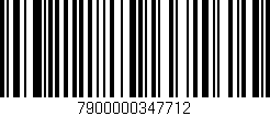 Código de barras (EAN, GTIN, SKU, ISBN): '7900000347712'