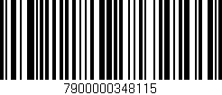 Código de barras (EAN, GTIN, SKU, ISBN): '7900000348115'