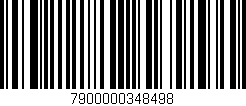 Código de barras (EAN, GTIN, SKU, ISBN): '7900000348498'