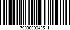 Código de barras (EAN, GTIN, SKU, ISBN): '7900000348511'