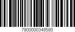 Código de barras (EAN, GTIN, SKU, ISBN): '7900000348580'