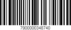 Código de barras (EAN, GTIN, SKU, ISBN): '7900000348740'