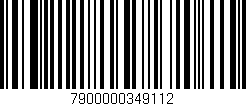 Código de barras (EAN, GTIN, SKU, ISBN): '7900000349112'