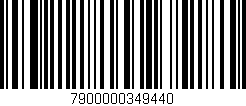 Código de barras (EAN, GTIN, SKU, ISBN): '7900000349440'