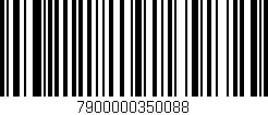 Código de barras (EAN, GTIN, SKU, ISBN): '7900000350088'