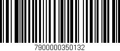 Código de barras (EAN, GTIN, SKU, ISBN): '7900000350132'