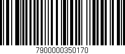 Código de barras (EAN, GTIN, SKU, ISBN): '7900000350170'