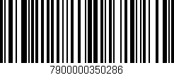 Código de barras (EAN, GTIN, SKU, ISBN): '7900000350286'