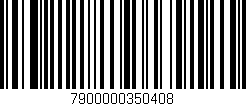 Código de barras (EAN, GTIN, SKU, ISBN): '7900000350408'