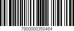 Código de barras (EAN, GTIN, SKU, ISBN): '7900000350484'