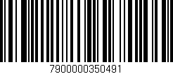 Código de barras (EAN, GTIN, SKU, ISBN): '7900000350491'