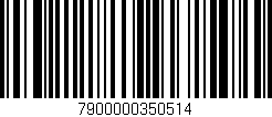 Código de barras (EAN, GTIN, SKU, ISBN): '7900000350514'
