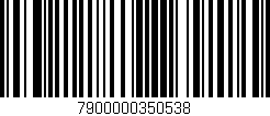 Código de barras (EAN, GTIN, SKU, ISBN): '7900000350538'