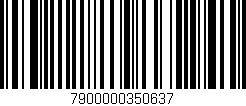 Código de barras (EAN, GTIN, SKU, ISBN): '7900000350637'