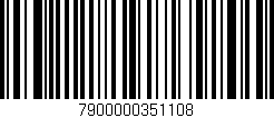 Código de barras (EAN, GTIN, SKU, ISBN): '7900000351108'