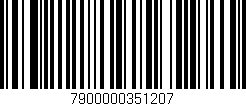 Código de barras (EAN, GTIN, SKU, ISBN): '7900000351207'