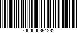 Código de barras (EAN, GTIN, SKU, ISBN): '7900000351382'