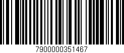 Código de barras (EAN, GTIN, SKU, ISBN): '7900000351467'