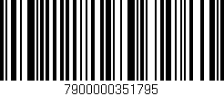 Código de barras (EAN, GTIN, SKU, ISBN): '7900000351795'
