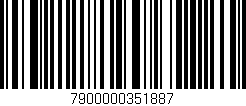 Código de barras (EAN, GTIN, SKU, ISBN): '7900000351887'